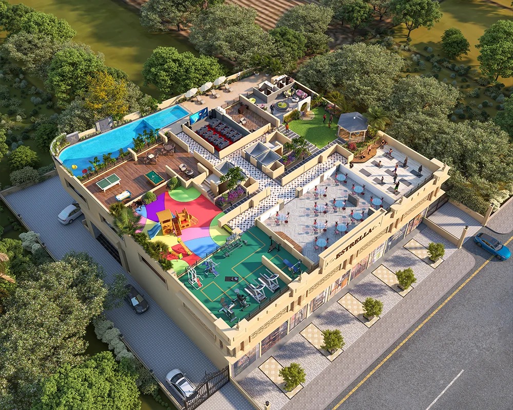 Amenities Plan Layout at ESTRELLA by Shreeji Group At Kharghar, Navi Mumbai